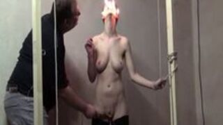 Cruel burning and electro bdsm of tormentd wlavegirl