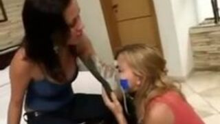 Lesbian Humiliation and foot Worshipping