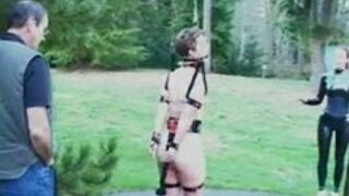 Mistress training her Pony Slave chick