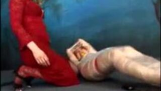 Saran Wrap Torment - Lesbian