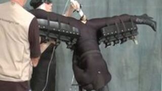 Extreme Restraints with taken climax - Lesbian