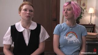 Female teacher and her pet girls