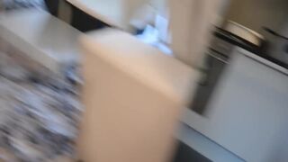 Hot Cuffed GF sucking penis