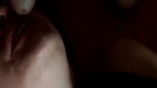 Amateur slave drinking piss