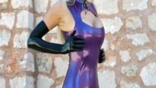 Purple Latexdress