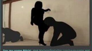 Sexy Silhouette Ball Busting