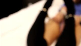 Japanese broad Cuffed in Bed