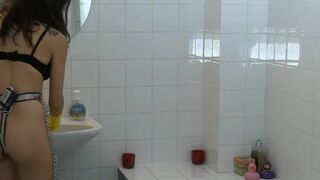 Chastity Slave Cleaning and Motivated with Shocks