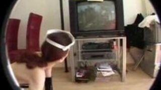 Lesbian BDSM - Latex Maid