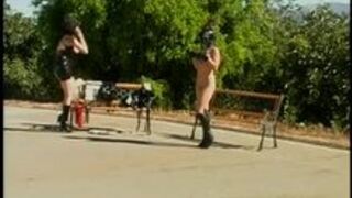 Outdoor Ponygirl - Lesbian BDSM