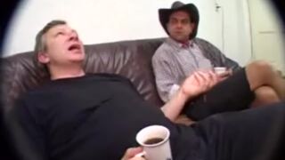 Handcuffed German lady Gangbanged