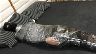 Mummified, Whipped and climax tormentd in Latex - asian