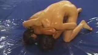 Lesbian Oil Wrestling