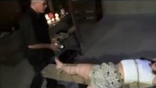 Tied spanked and hot waxed