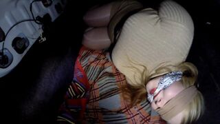 MILF with tied boobies