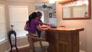 On the floor struggling