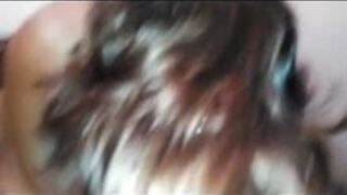 Swallowing her Dom's cum