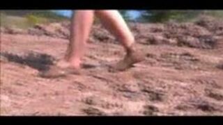 Outdoor slave bondage and anal