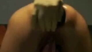 Abusing ass hole of my stupid slave