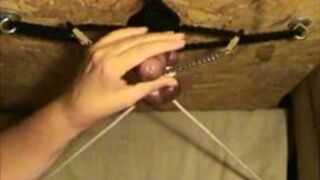 CBT - cock milking in Glory Hole