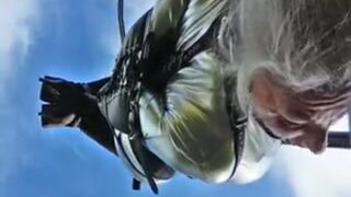 climax while suspended upside down