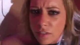 nasty sub woman in collar begs to suck