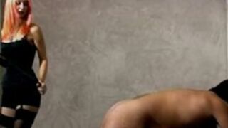 Femdom Hard Beating by Two Mistresses