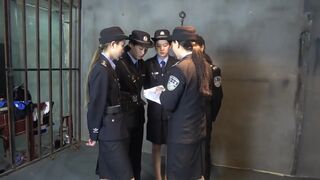 Chinese Handcuffed and Arrested