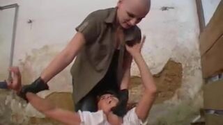 Bald Lesbian Humiliates