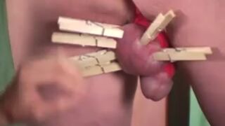 Clothepins and Electric Shocks for Balls