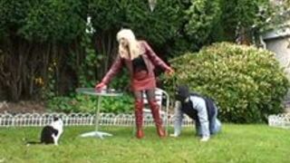 French Dressage Femdom - Training Outdoors