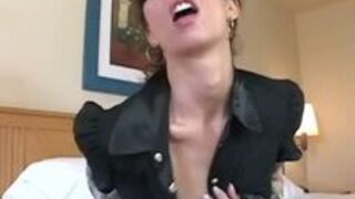 BAD ASS BITCH CRAZY-WIFE STACEY SPIT HARD HANDJOB