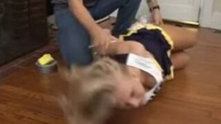 Hogtied Cheerleader