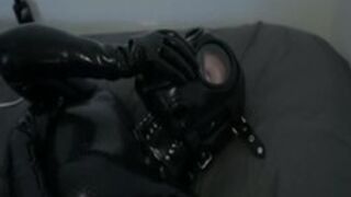 Gas mask and cat suit