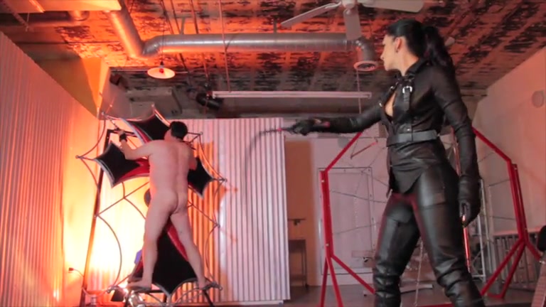 Bullwhipped male slave