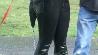 Latex Bondage Doll Fitness Training