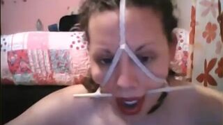 Klarab Gag And Breasts in pain