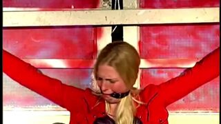 with her ass on the cold floor