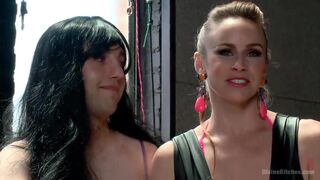 Feminized, pimped out, and made to suck COCK with EXTREME ball busting!