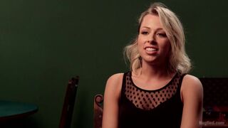 Hot Blonde with Petite Pussy Bound and Banged in Pool Hall