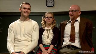 Bratty Princess Penny cuckolds her teacher in front of the class!
