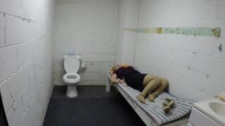 Blonde Mature in Cell