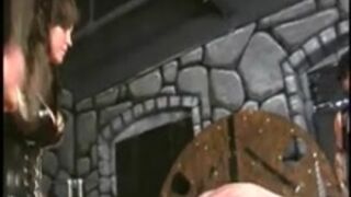 Double Domme Brutal Caning