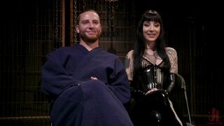 CASTRATION: Vicious Charlotte Sartre Destroys Pain Slut Sebastian Keys