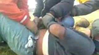 Gay BDSM - Gays nap straight guy and humiliate him