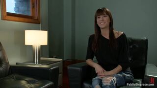 Gia DiMarco gets Double Penetrated at a Public Bar