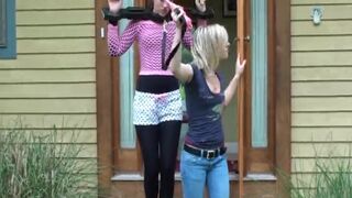 Bondage Bunny taken for a walk