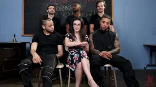 Anger Management: Lyra Lockhart Gets Gangbanged by Her Students