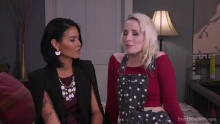 Creepy step daughter uses her step mom's anal toys for Pleasure