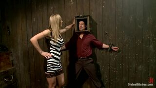 British bombshell, Tanya Tate gives douche bag club dude a lesson!